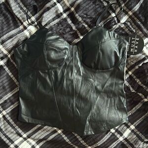 LEATHER STRECH CORSET